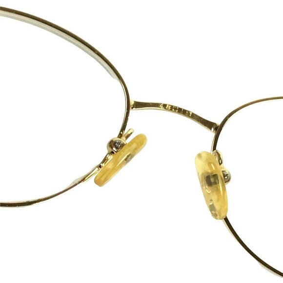 Joan Collins Lace Eyeglasses Frames Round Gold Tortoise Metal 48-19-130 - Picture 5 of 9